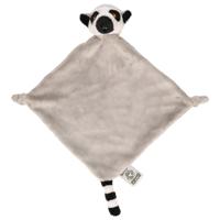 Nature Planet Pluche knuffeldoekje/tuttel - Ringstaart Maki aap - 40 x 40 cm - Baby knuffels