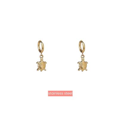 Day&Eve Creolen Simple Turtle Hoop | Goud
