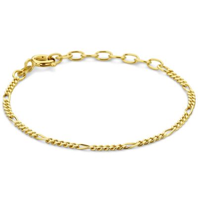 Armband Figaroschakel geelgoud 1,8 mm