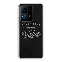 Never lose your value: Xiaomi Mi Mix 4 Transparant Hoesje