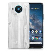 Nokia 8.3 | Bumper Hoesje | White Wood