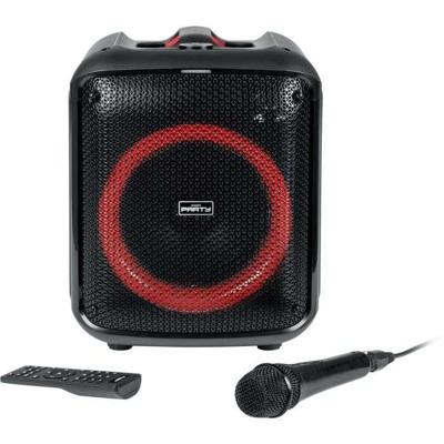 BIGBEN PARTYBTHPMAX - Draadloze lichtluidspreker - Bluetooth 5.3 - 200W - USB, SD, Aux-In - Bedrade microfoon (ideaal Karaoke)