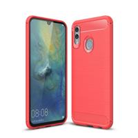 Koolstofvezel textuur TPU schokbestendig geval voor Huawei Honor 10 Lite/P Smart 2019