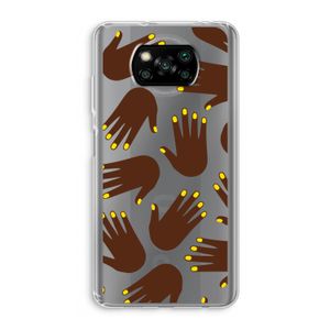 Hands dark: Xiaomi Poco X3 NFC Transparant Hoesje