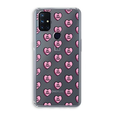 GIRL POWER: OnePlus Nord N10 5G Transparant Hoesje