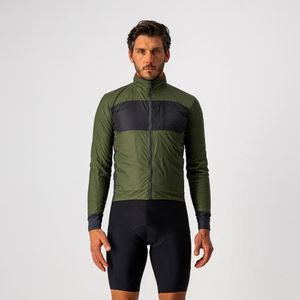 Castelli Unlimited Puffy lange mouw fietsjack groen heren S