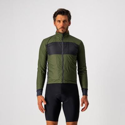 Castelli Unlimited Puffy lange mouw fietsjack groen heren L