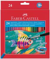 Faber Castell fc-114425 aquarelpotlood faber-castell etui a 24 stuks + penseel