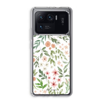 Botanical sweet flower heaven: Xiaomi Mi 11 Ultra Transparant Hoesje