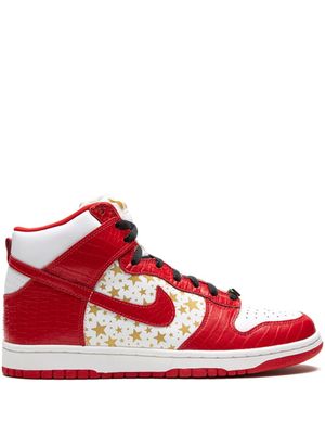 Nike x Supreme baskets montantes SB Dunk Pro - Blanc