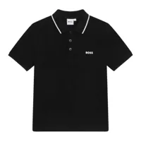 Hugo Boss Logo Polo Kids Zwart - Maat 11/12 jaar - Kleur: Zwart | Soccerfanshop