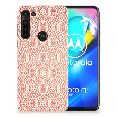 Motorola Moto G8 Power | TPU bumper | Pattern Orange