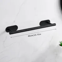 Zelfklevende RVS Badkamer Accessoireset - Geen Boren | Geborstelde Afwerking | Metalen Montage