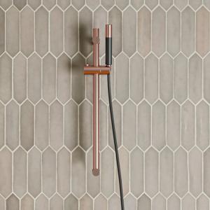 Glijstang set SaniClear Copper | 60 cm | Incl.Handdouche en Doucheslang | Geborsteld koper