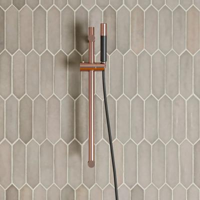 Glijstang set SaniClear Copper | 60 cm | Incl.Handdouche en Doucheslang | Geborsteld koper