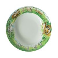 Wiebe van der Zee bord diep 23 cm geit/varken