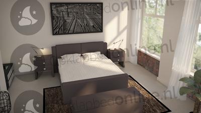 Opberg boxspring 140 x 200 cm- stofkleur 7032