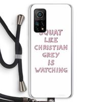 Christian Grey: Xiaomi Mi 10T 5G Transparant Hoesje met koord