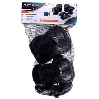 Alert sport skate beschermset kinderen 3 delig (maat s) zwart