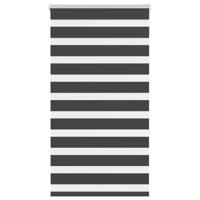 Zebra rolgordijn 70x150 cm stofbreedte 65,9 cm zwart