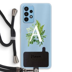 Green Brush: Samsung Galaxy A52 Transparant Hoesje met koord