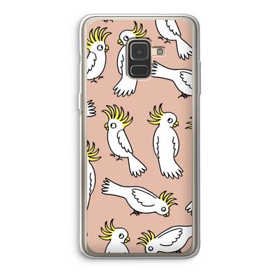 Papegaai: Samsung Galaxy A8 (2018) Transparant Hoesje