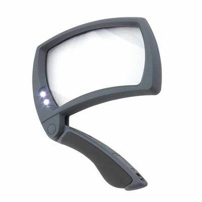 Opvouwbaar vergrootglas met led verlichting - Vergroot 2 maal - Incl. batterijen
