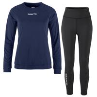 Craft Longsleeve Legging Zip Set Dames