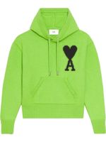 AMI Paris hoodie à logo brodé - Vert