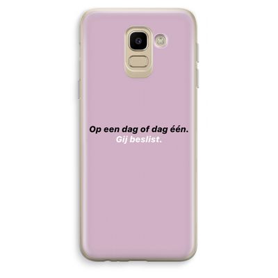 gij beslist: Samsung Galaxy J6 (2018) Transparant Hoesje