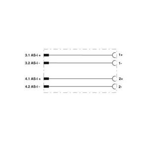 Phoenix Contact 1407579 Sensor/actuator verdeler en adapter Aantal polen: 4 1 stuk(s)