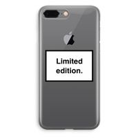 Limited edition: iPhone 8 Plus Transparant Hoesje Limited edition: iPhone 8 Plus Transparant Hoesje