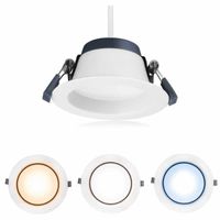 LED witte reflector down light 14W 1100 lumen 3000K/4000K/6000K stralingshoek 120° Ø117 136-124