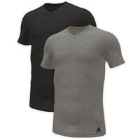 adidas 2 stuks Active Flex Cotton 3 Stripes V-Neck T-Shirt - thumbnail