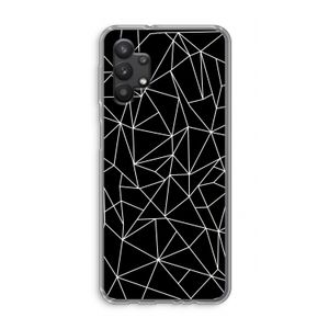 Geometrische lijnen wit: Samsung Galaxy A32 5G Transparant Hoesje