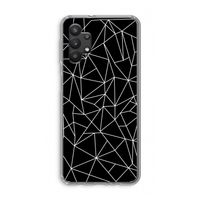 Geometrische lijnen wit: Samsung Galaxy A32 5G Transparant Hoesje Geometrische lijnen wit: Samsung Galaxy A32 5G Transparant Hoesje