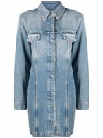 Off-White robe-chemise en jean à manches longues - Bleu - thumbnail