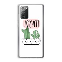 I love cacti: Samsung Galaxy Note 20 / Note 20 5G Transparant Hoesje