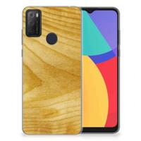 Alcatel 1S (2021) | Bumper Hoesje | Licht Hout