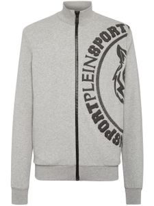 Plein Sport sweat à logo imprimé - Gris