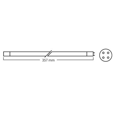 Filtreau UVC Amalgaam Vervangingslamp 40W T5, 357mm - Minder Onderhoud & Helder Vijverwater