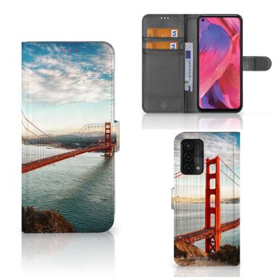 OPPO A54 5G | A74 5G | A93 5G | Flip Cover | Golden Gate Bridge