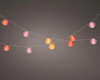 Lumineo LED lichtslinger Ø7,5 cm x 270 cm kleuren/warm wit