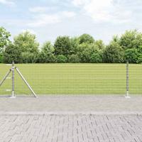 VidaXL Afrasteringspaal 26 pcs grijs 3,2 x 3,2 x 50 cm
