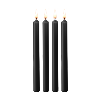 Ouch! by Shots Plagen Wax Kaarsen - 4 Stuks - Groot - Zwart