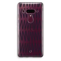 Marrakech Zigzag: HTC U12+ Transparant Hoesje