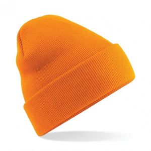 Basic schaatmuts oranje voor volwassenen