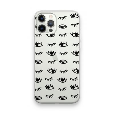 Eye pattern #2: iPhone 12 Pro Max Transparant Hoesje