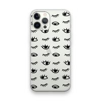 Eye pattern #2: iPhone 12 Pro Max Transparant Hoesje