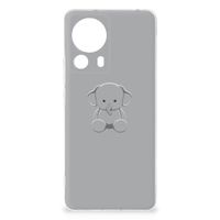 Xiaomi 13 Lite Telefoonhoesje met Naam Grijs Baby Olifant